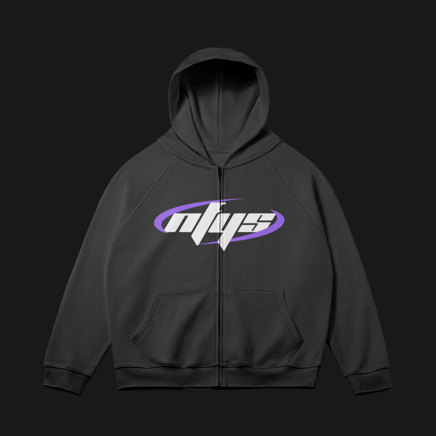 Heavyweight Fleece Zip (Black)