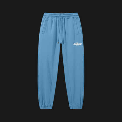 Baggy Heavyweight Sweatpants (Pastel Blue)