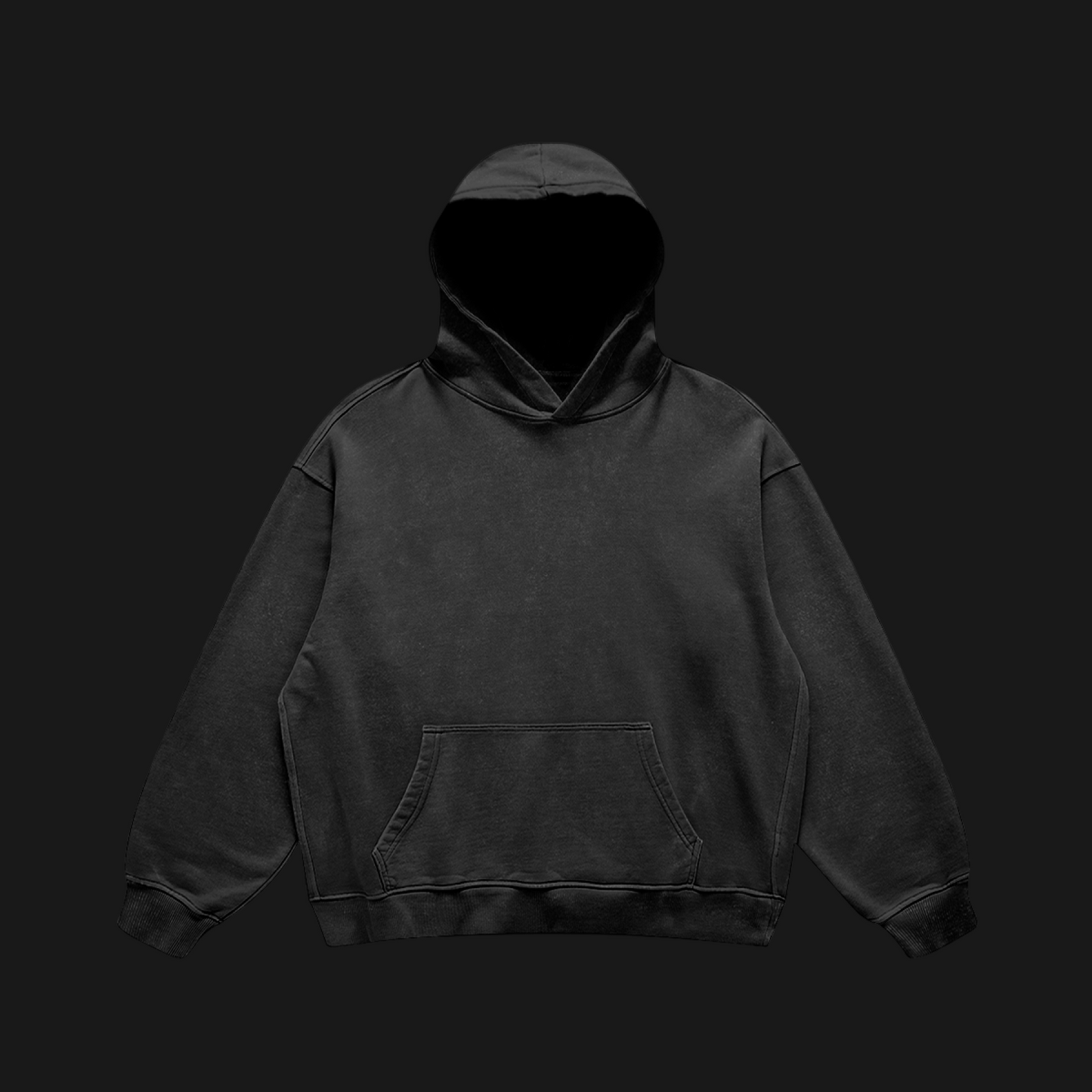 Heavyweight Core Retro Hoodie (Black)