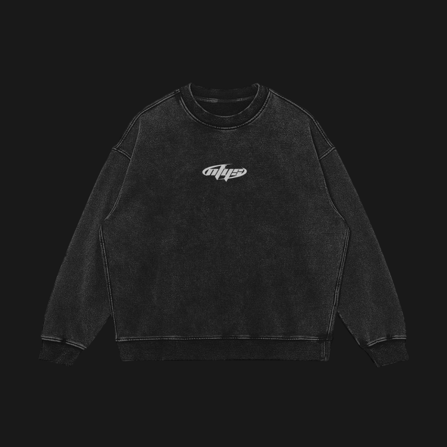 Heavyweight Faded Sweater (Black)