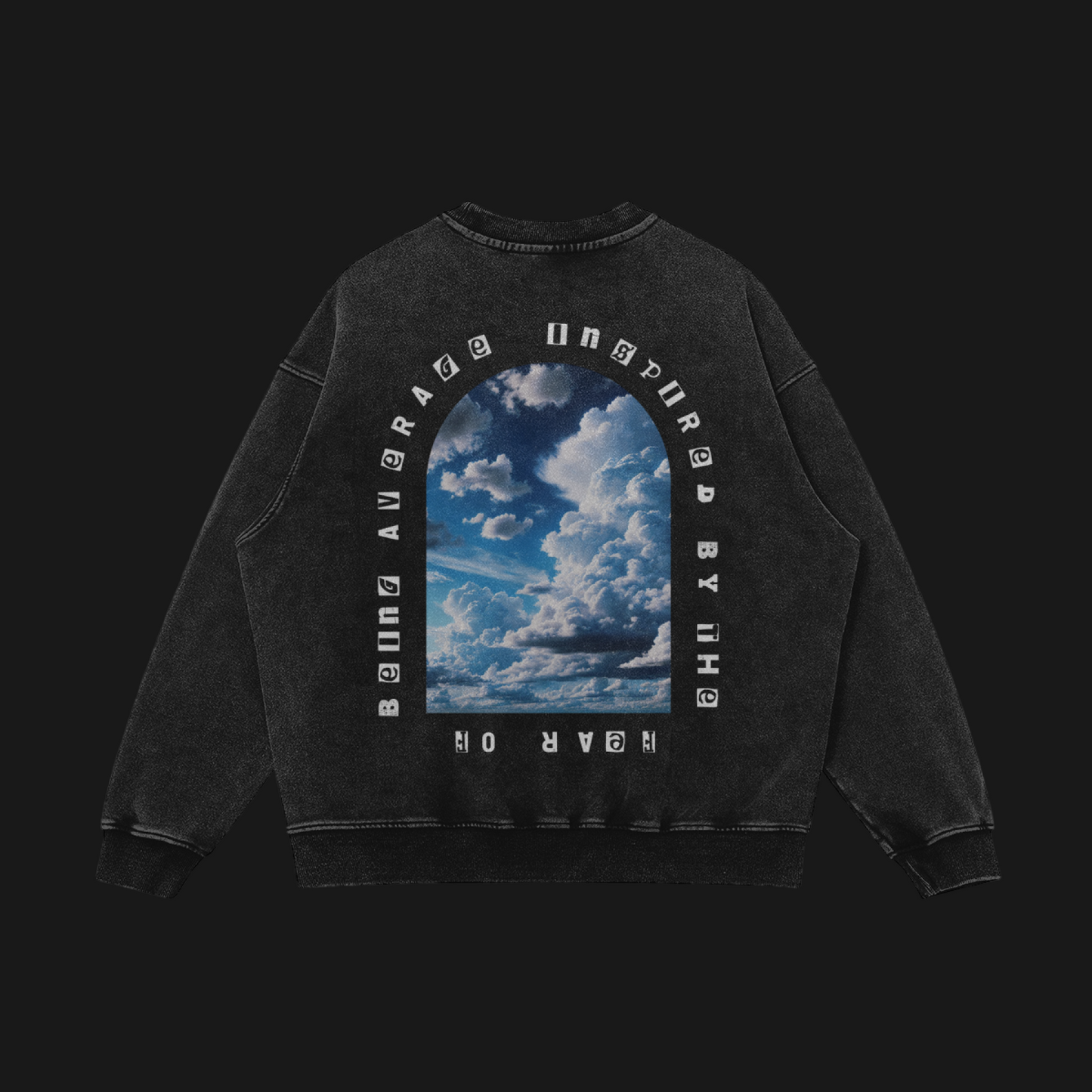 Heavyweight Faded Sweater (Black)