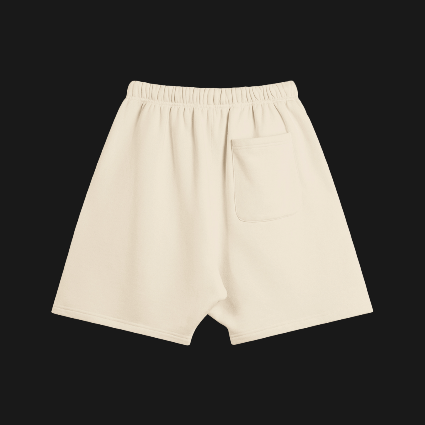 Oversized Fleece Shorts (Cream)