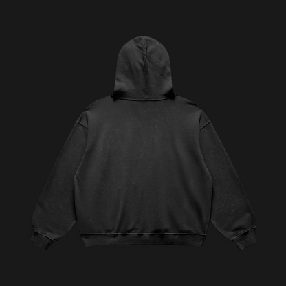 Heavyweight Core Retro Hoodie (Black)