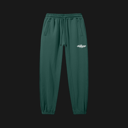 Baggy Heavyweight Sweatpants (Dark Green)