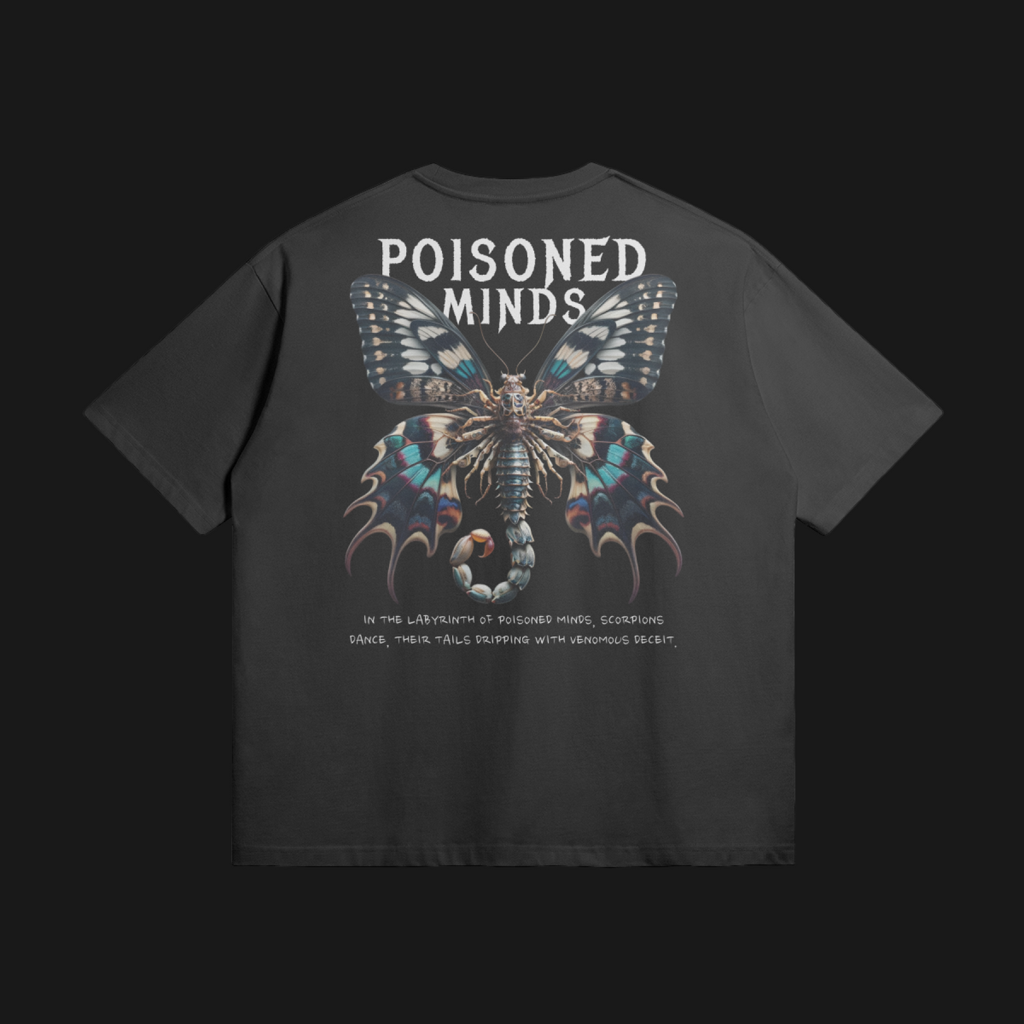 "Poisoned Minds" Oversized Tee (Black)