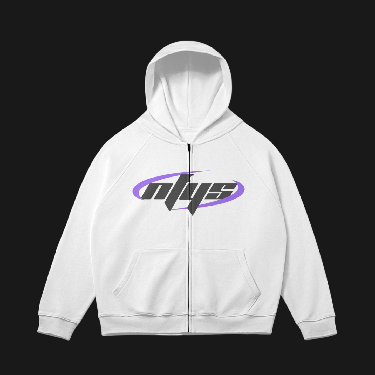 Heavyweight Fleece Zip (White)