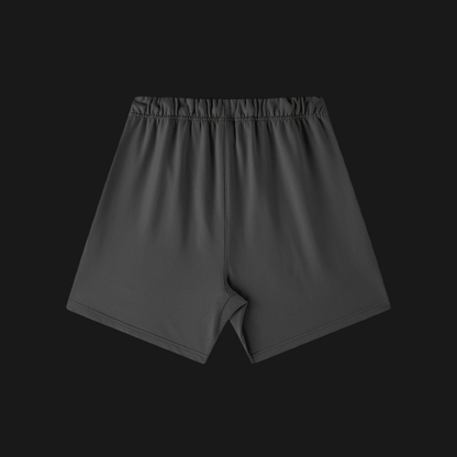 "No Limits" Oversized Sweat Shorts (Black/Brown)